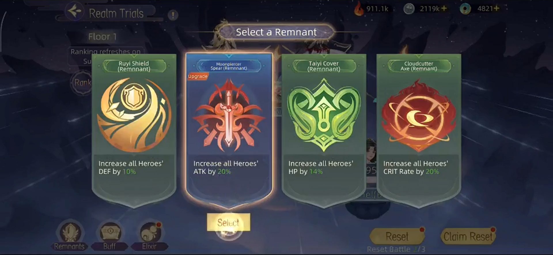 Remnant rarity tiers